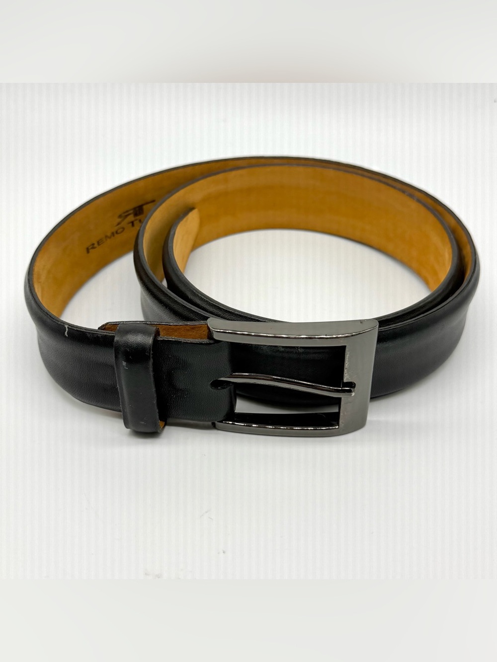 Remo Tulliani Black Leather Belt